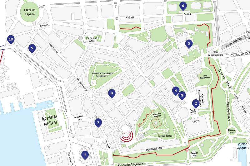 Mapa UPCT